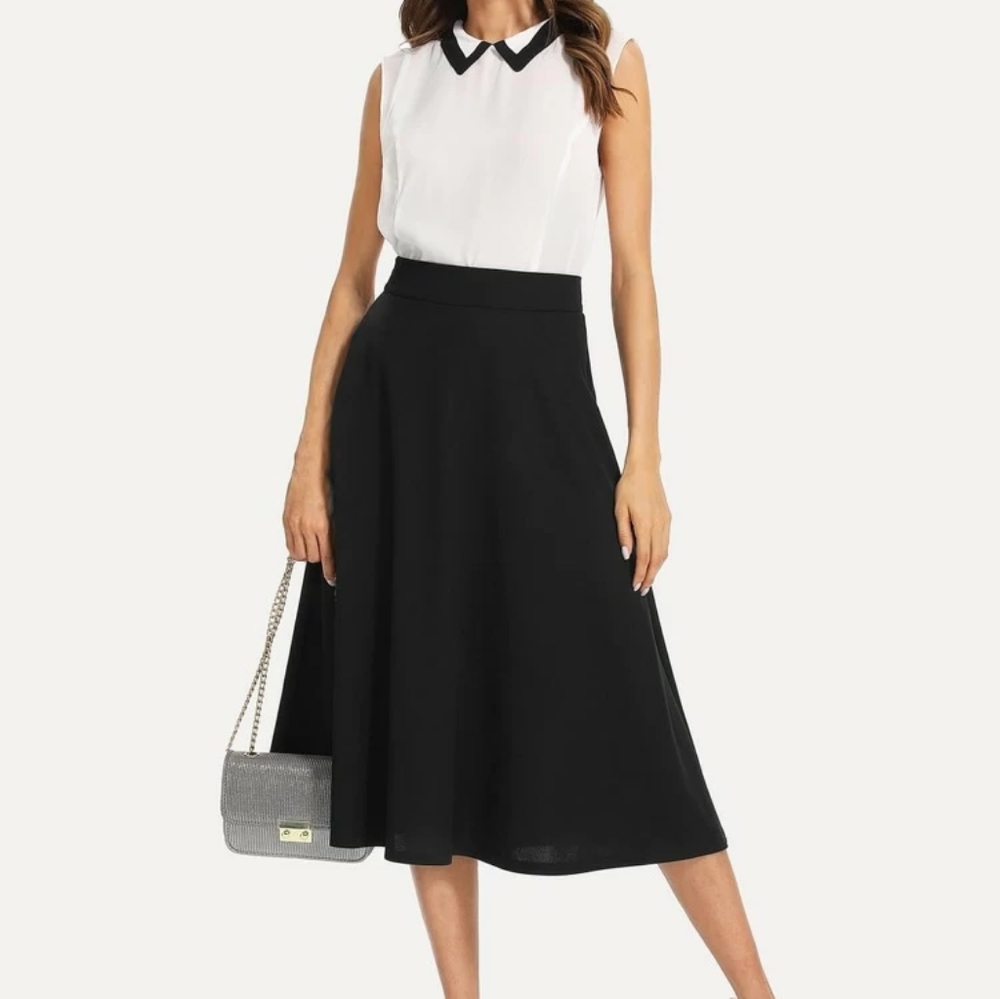 Stop Staring A-Line Swing Skirt